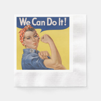 Servilleta De Papel Rosie the Riveter: El empoderamiento femenino fuer