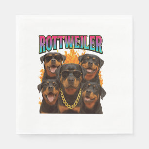 Servilleta De Papel Rottweiler 