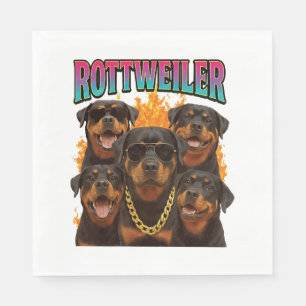Servilleta De Papel Rottweiler