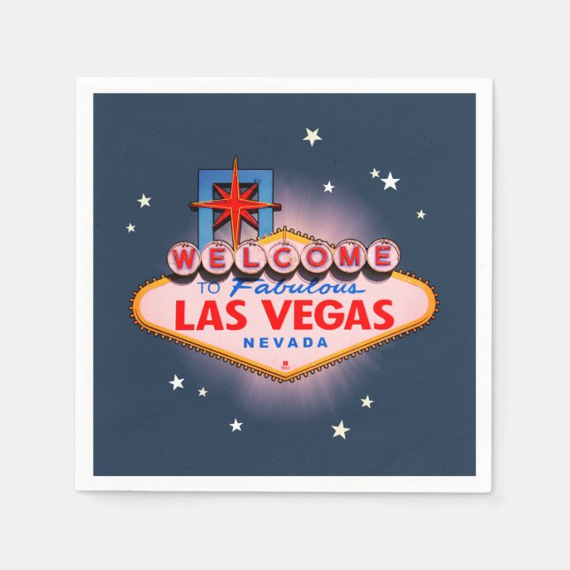 Servilleta De Papel Rótulo de Las Vegas (Anverso)