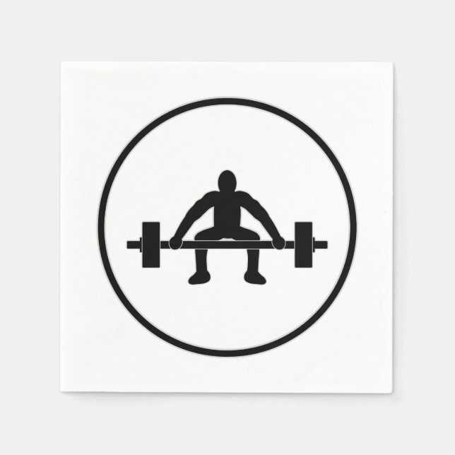 Servilleta De Papel Rótulo del elevador de peso (Anverso)