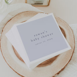 Servilleta De Papel ROWAN Classic Boy Blue Rustic Simple Baby Shower