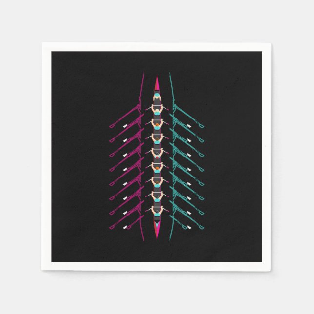 Servilleta De Papel Rowing Bot Rower Rowing Rowing Sport (Anverso)