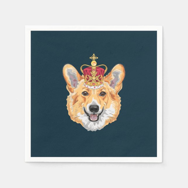 Servilleta De Papel Royal Corgi (Anverso)