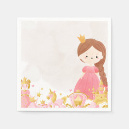 Servilleta De Papel Royal Princess Birthday Party