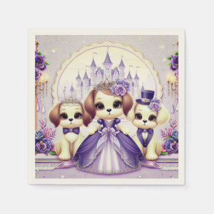 Servilleta De Papel Royal Puppy Fairytale - El sueño de una princesa