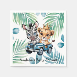Servilleta De Papel Royal Safari Ride Boy Baby Shower
