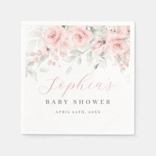 Servilleta De Papel Rubor Bloom Baby Shower