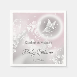 Servilleta De Papel Rubor Butterfly Phantasy Chica Baby Shower