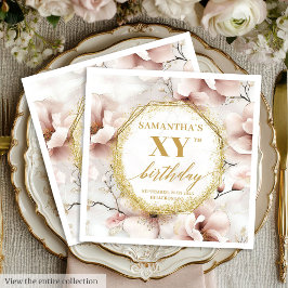 Servilleta De Papel Rubor Gold Elegant Napkins Napkins Personalizado
