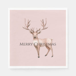 Servilleta De Papel Rubor Pink Boho Deer