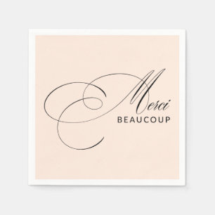 Servilleta De Papel Rubor Pink MGracias Beaucoup