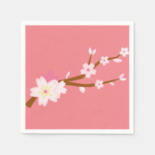 Servilleta De Papel Rubor rosa Sakura CH Blossom japonés