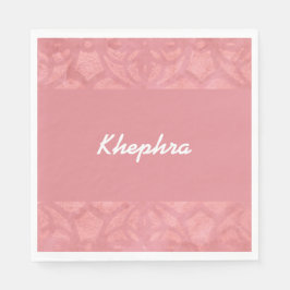 Servilleta De Papel Ruddy Pink Batik Name