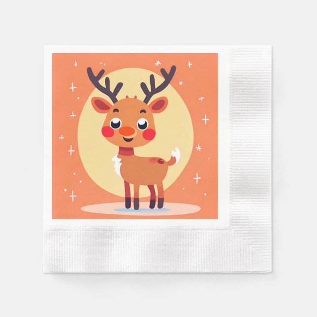 Servilleta De Papel Rudolph Paper Napkin (Anverso)