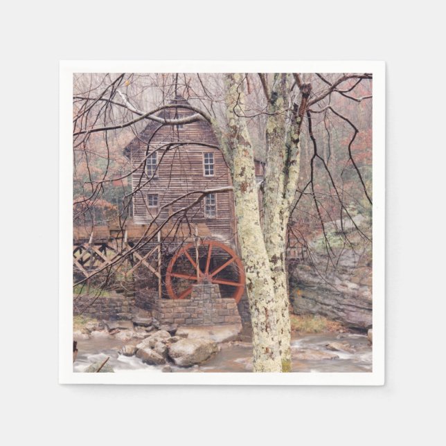 Servilleta De Papel Rueda de agua (Anverso)