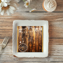 Servilleta De Papel Rueda de carrete occidental Mason Jar Luces