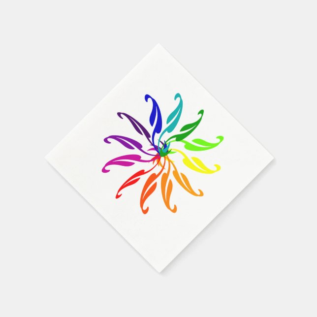 Servilleta de papel - Rueda de colores (Borde)