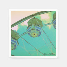 Rueda de la fortuna del carnaval - servilletas de 