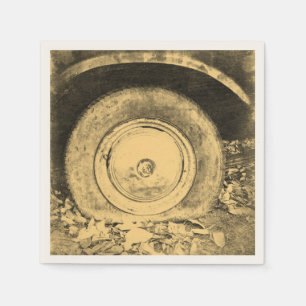 Servilleta De Papel Rueda Vieja Del Coche Clásico #2