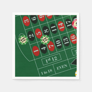 Servilleta De Papel Ruleta Mesa Casino Papel conjunto Napkin