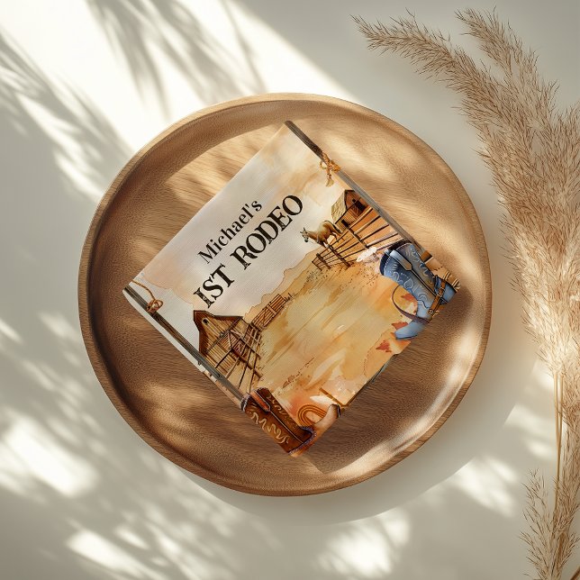 Servilleta De Papel Rustic Cowboy Rodeo 1st Birthday Style (Subido por el creador)