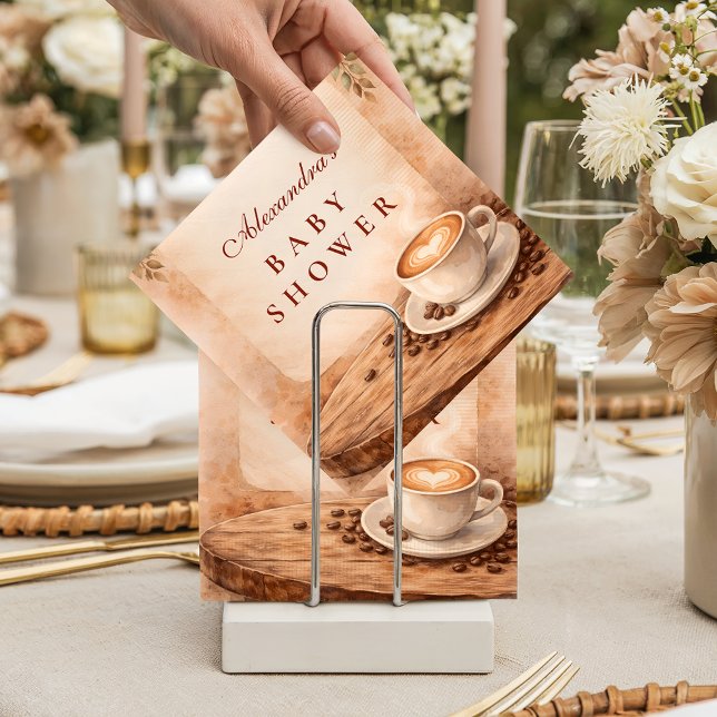 Servilleta De Papel Rustic Fall A Baby Is Brewing Baby Shower (Subido por el creador)