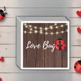 Servilleta De Papel Rustic Love Bug Baby Shower