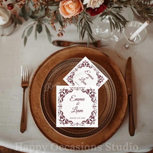 Servilleta De Papel Rustic Mexican Wedding Napkins (Subido por el creador)