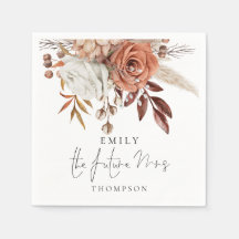 Rustic Terracotta Florals The Future Mrs.