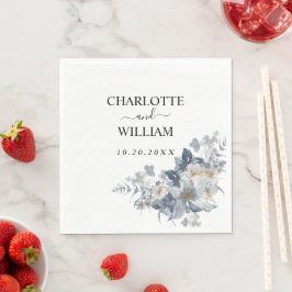 Servilleta De Papel rustic watercolor illustration of a floral