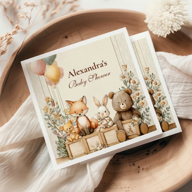 Servilleta De Papel Rustic Woodland Friends (Subido por el creador)