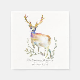Servilleta De Papel Rústica de los venados de Woodland