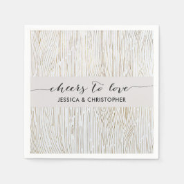 Servilleta De Papel Rústica Moda Oro Grain Fiestas Napkins