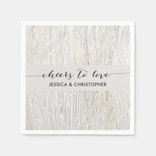 Servilleta De Papel Rústica Moda Oro Grain Fiestas Napkins