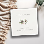 Servilleta De Papel Rústica rama mínima de olivo Foliage Bridal Shower<br><div class="desc">Para cualquier personalización adicional o cualquier otro elemento que coincida,  no dude en ponerse en contacto conmigo en yellowfebstudio@gmail.com</div>