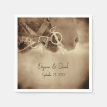 Rústico Boda de Caballo Marrón Occidental