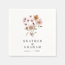 Servilleta De Papel Rústico Boho Boda Napkins