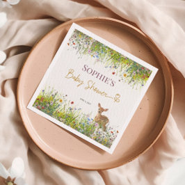 Servilleta De Papel Rústico Deer Pastel Baby Shower Napkins