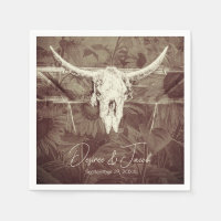 Rústico País Oeste Marrón Girasol Calavera