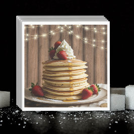 Servilleta De Papel Rústico Pancakes Baby & Brunch Baby Shower