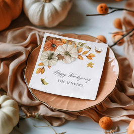 Servilleta De Papel Rústico Papel de Acción de Gracias