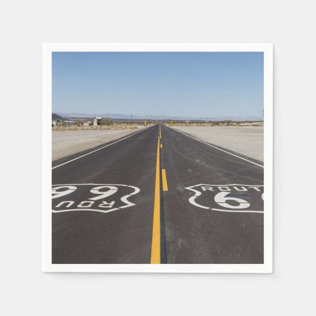 Servilleta De Papel Ruta 66, Amboy (California, Estados Unidos) (Anverso)