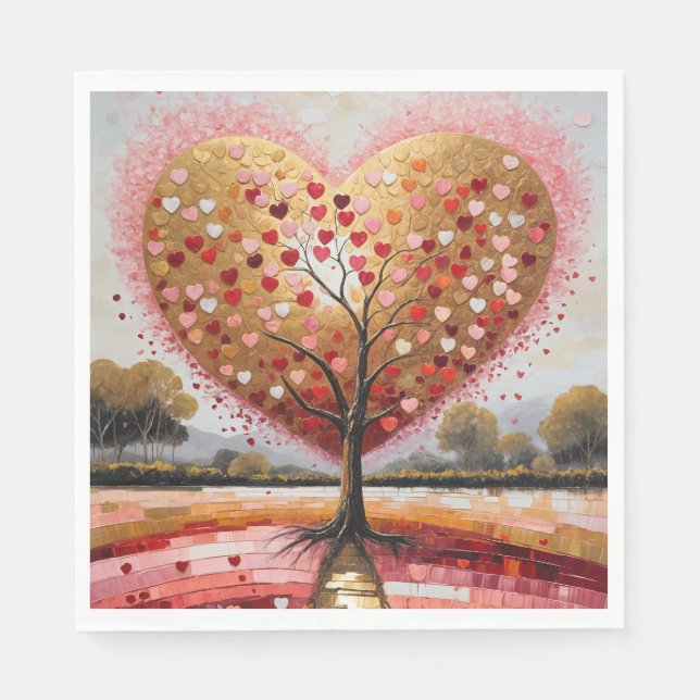 Servilleta De Papel Ruta al corazón (Anverso)