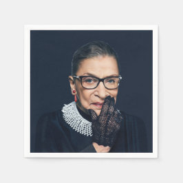 Servilleta De Papel Ruth Bader Ginsburg con guante