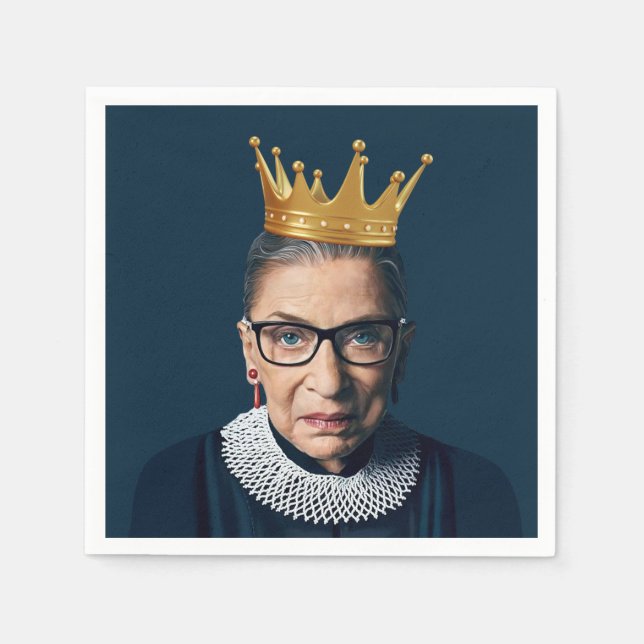 Servilleta De Papel Ruth Bader Ginsburg Gold Crown (Anverso)