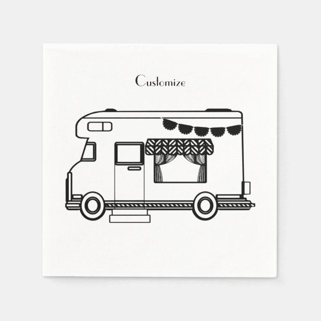 Servilleta De Papel RV Camper Caravan Thunder_Cove (Anverso)