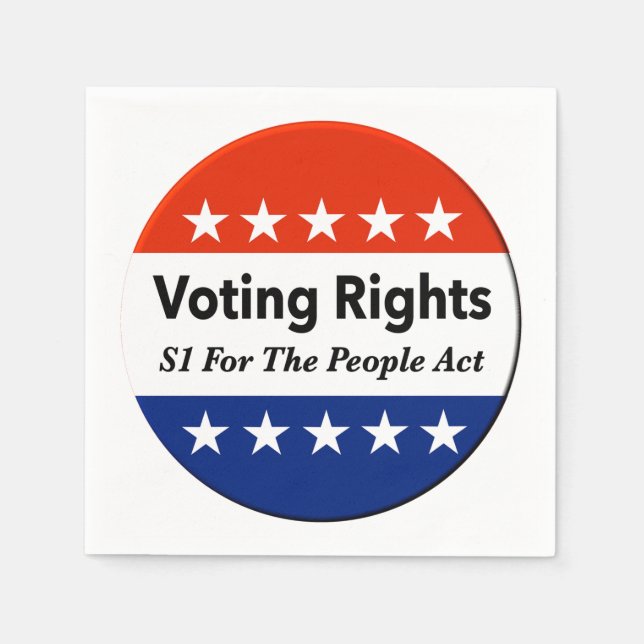 Servilleta De Papel S1 Ley de derechos de voto para el pueblo (Anverso)