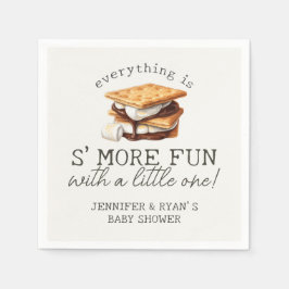Servilleta De Papel S’mores Fall Bonfire Outdoor Baby Shower