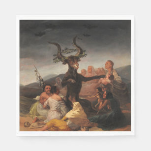 Servilleta De Papel Sábado de las brujas por Francisco de Goya